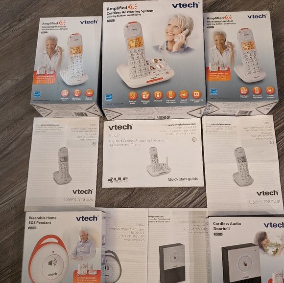 VTech Amplified Cordless Phone with Answering System with Big Buttons & Display - Picture 3 of 16